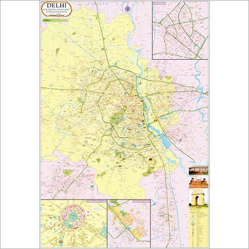 Delhi & It's Neighbourhood Map