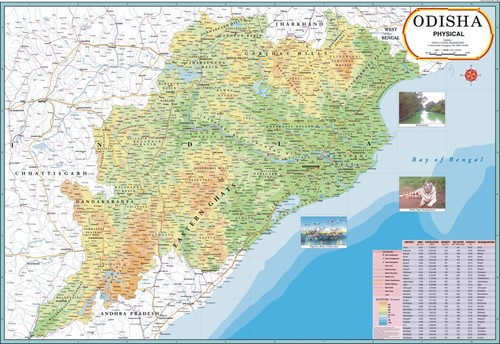 Odisha Political Map