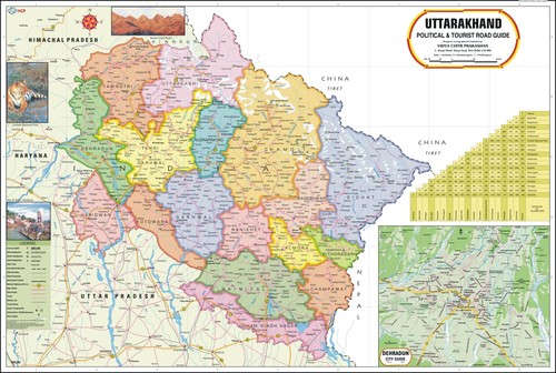 Uttarakhand Political Map