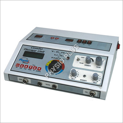 TENS 10 Programme + Heat Therapy + US - 12x8x3 Inches White, 10 Programs, Pain Relief, Muscle Stimulation