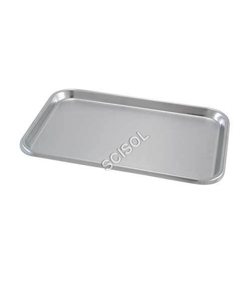 Mayo Trays - Stainless Steel 12x8 Inches, 22 Gauge | Rounded Edges, Lightweight, Stackable, Satin Finish