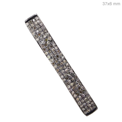 Sterling Silver Pave Diamond Finding