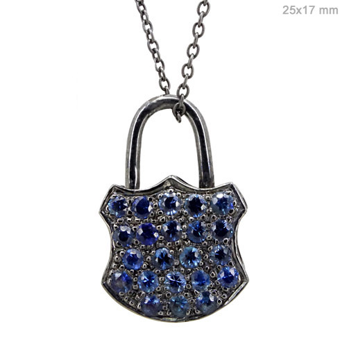 Blue Sapphire Silver Finding Jewelry