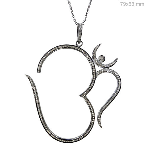 Silver Diamond Pendant Jewelry