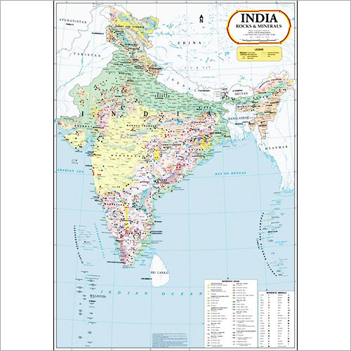India Rocks & Minerals Map