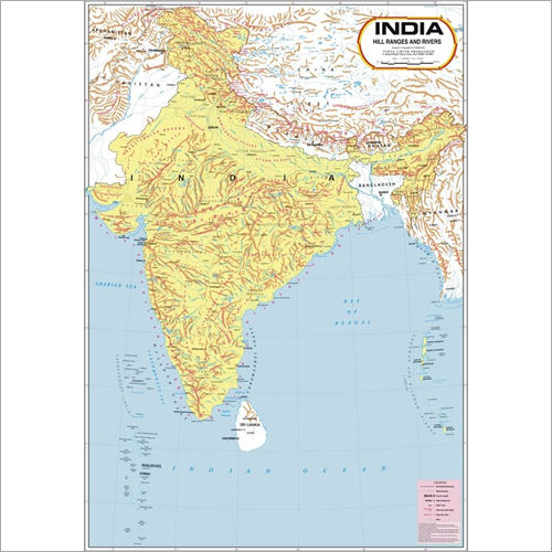 India Political Wall Map