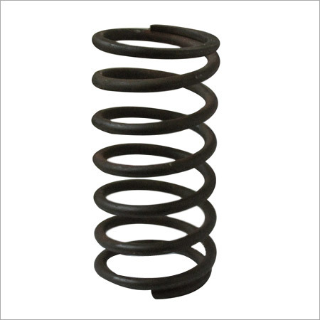 Spring - Spring Steel, 80mm Length, 30mm Outer Diameter | 10 Coils, Closed Ground Ends, High Elasticity, Corrosion Resistant