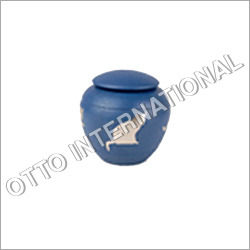 Blue Cremation Urn