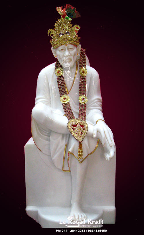 Marble Sai Baba Idol