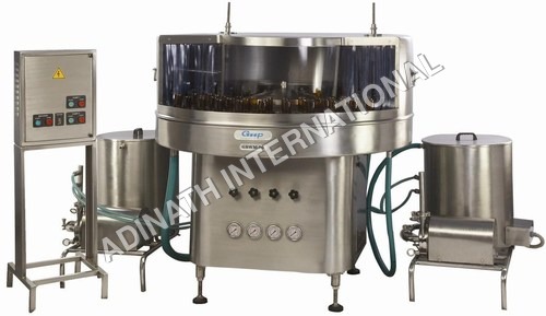 Semi Automatic Rotary Bottle Washing Machine