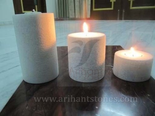 Marble Candle Stand By ARIHANT STONES