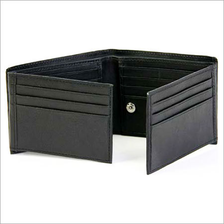 Mens Black Leather Wallet