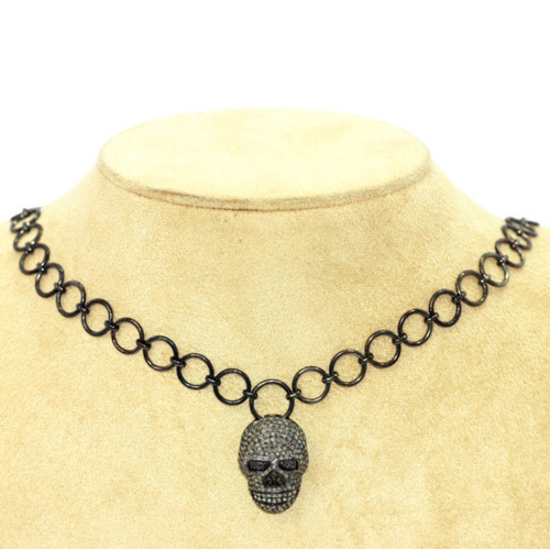 Sterling Silver Diamond Necklace