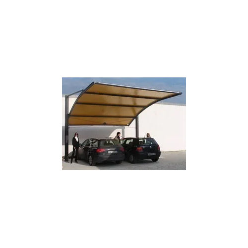 Car Parking Tensile Structure - Steel Frame, Folding Style, PVC Roof Material | High Impact Resistance, Corrosion Resistant, Long Lifespan, Optimized Space Utilization