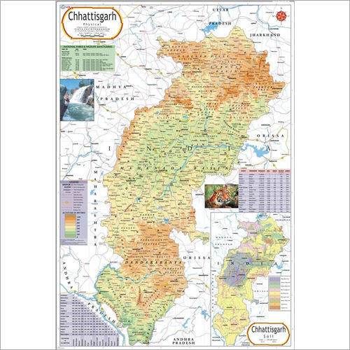 Chhatisgarh Physical Map