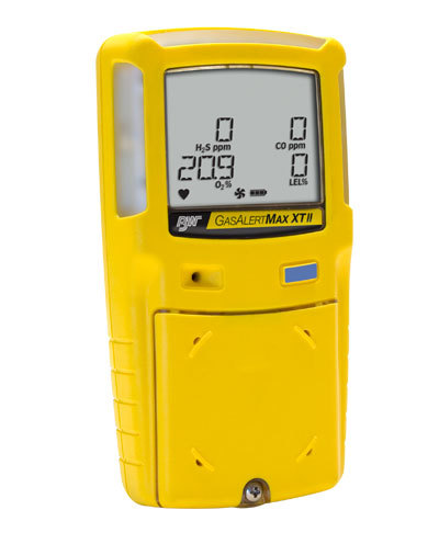 Gas AlertMax-XTII-mainProd - ABS Plastic, 100x60x30 mm, 250g, Electrochemical Sensors | Rechargeable Battery, LCD Display, Gas Detection, Data Logging, Alarms, Durable Design, Accurate Readings