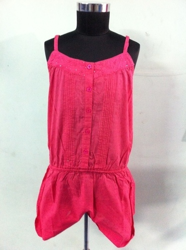 Girls Romper - Cotton, Multiple Sizes, Pink | Stylish Design, Comfortable Fit, Durable Fabric, Easy to Wear