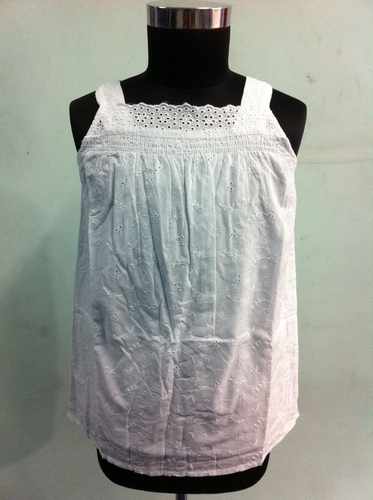 White Ladies Cotton Top