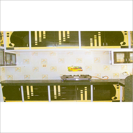 PVC Kitchen Cabinets - Customizable Dimensions , Black Color, Attractive Design, Termite Resistant, Smooth Finish, Durable, Easy Installation