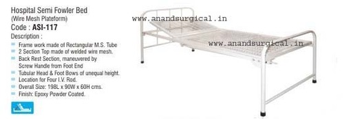Hospital Semi Fowler Bed Electric (Wire Mesh)