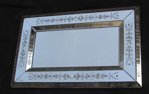 0818 - Glass Metal, 12x16 Inches, Silver | Elegant Design, Durable Frame, Reflective Surface, Versatile Use, Easy to Clean