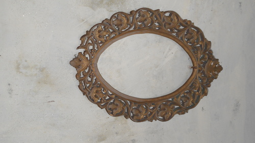 Whf - Metal 8x6 Inches Gold, Antique Finish | Elegant Design, Durable, Intricate Detailing, Easy Installation