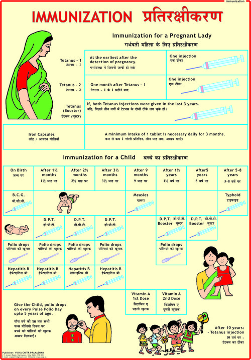 Child Vaccination Chart In Hindi Best Picture Of Chart