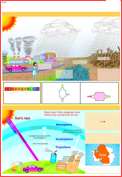 Acid Rain And Ozone Layer Chart