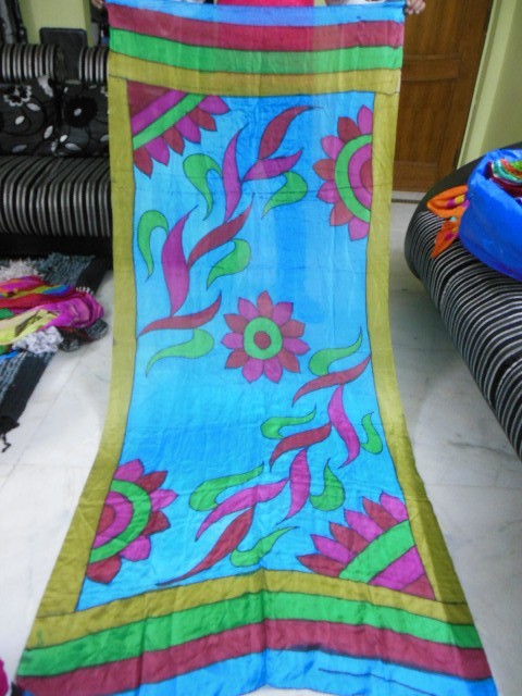 Hand Painted Silk Scarfs