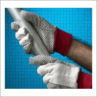 Pvc Dotted Cotton Canvas Gloves
