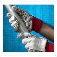 Pvc Dotted Cotton Canvas Gloves