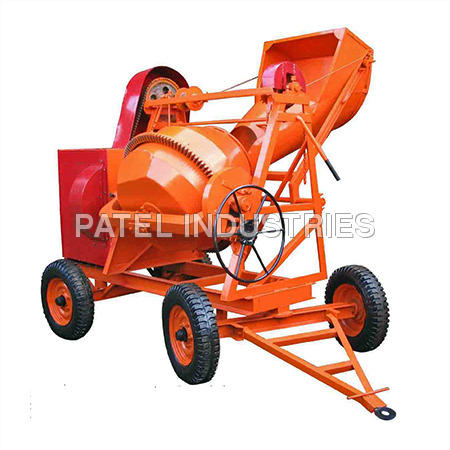 Concrete Mixer Machine - Steel, 1.5m x 1.2m x 1.8m, 10hp Engine | Corrosion Resistant, Sturdy Structure, Easy Operation