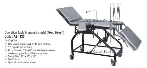 Operation Table Improved model (Fixed Height)