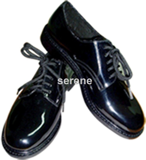 Plain black school shoes