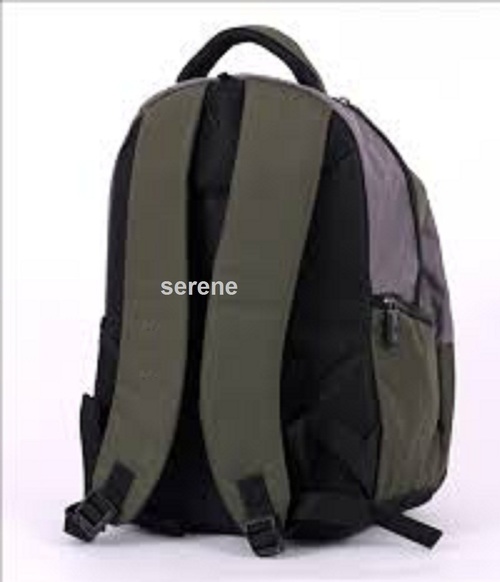 Laptop Back Packs - Polyester, 18x12x6 Inches, Olive Green | Durable, Laptop Compartment, Multiple Pockets, Padded Straps