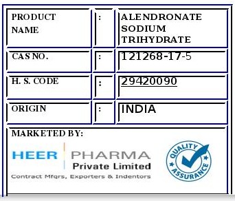 Alendronate Sodium Trihydrate Alendronate Sodium Trihydrate