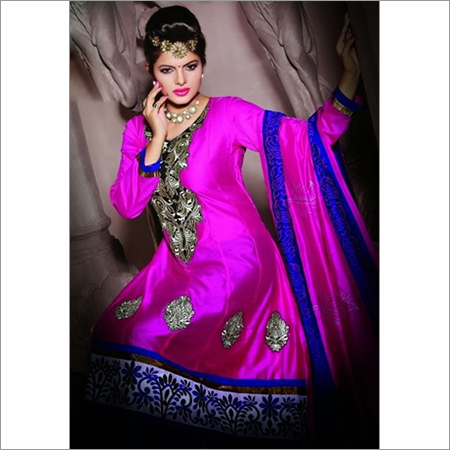 Branded Cotton Embroidered Anarkalis