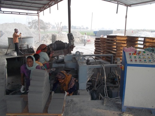 Industrial ash bricks