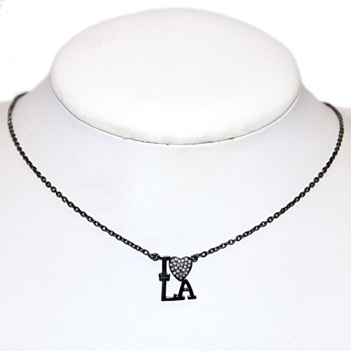 Diamond Sterling Silver Necklace
