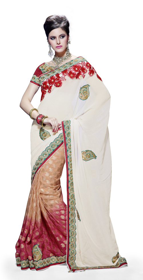 Floral Designer Butta Saree 