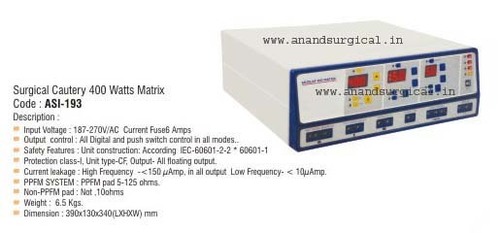 Surgical Cautery 400 watts Matrix