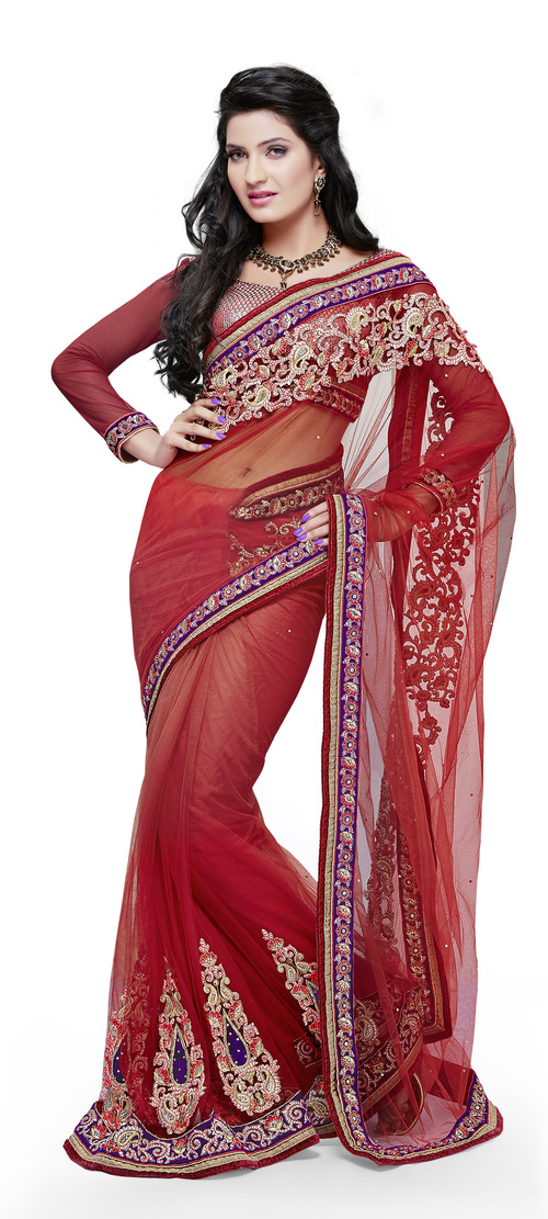 Elegant Patch Handwork Saree