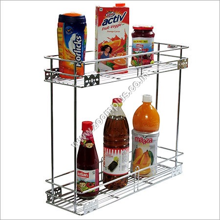 2 Tier Pull Out Wire Basket