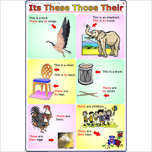 It's - These - Those - Their English Chart