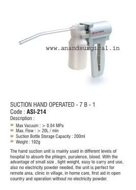 Suction Hand Operated -7B-1