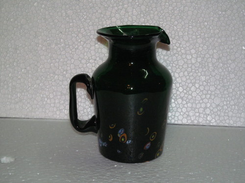 0970 - Glass 250ml 10cm Height Green, Elegant Design, Durable Material, Easy to Clean, Versatile Use, Handle Attached