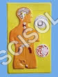 Human Endocrine Gland Model - PVC, 15x20 cm, Yellow | Detailed Anatomy, Portable, Educational Tool, 12+ Parts