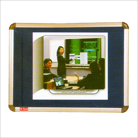 Deluxe Felt Notice Boards - Felt And Aluminum, Variable Size, Blue | Durable Felt, Easy Pinning, Wall-Mounted, Office Use