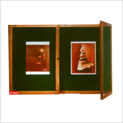 Wooden Notice Board with Locking System