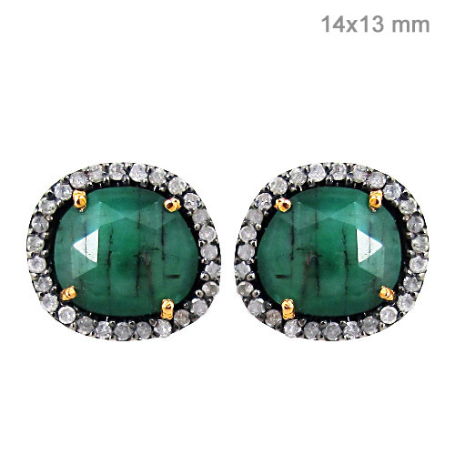 Diamond Gemstone Earrings